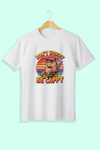 Tricou unisex (alb/negru), Don't worry, be cappy!