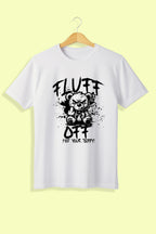 Tricou unisex (alb/negru), Fluff off